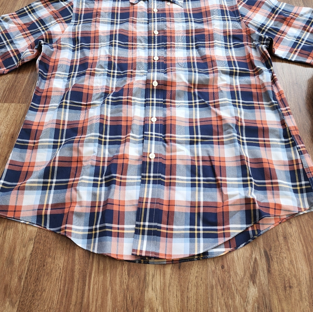 Brooks Brothers Button Down Long Sleeve Shirt Plaid Men's Size L - Picture 3 of 10